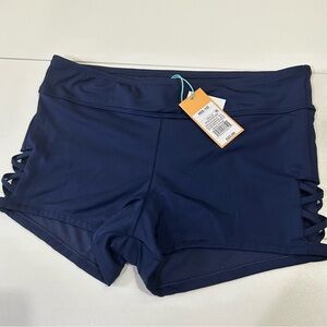 KONA SOL WOMEN'S SWIM SHORT OXFORD BLUE COLOR NWT (new with tag) SIZE M (8-10)